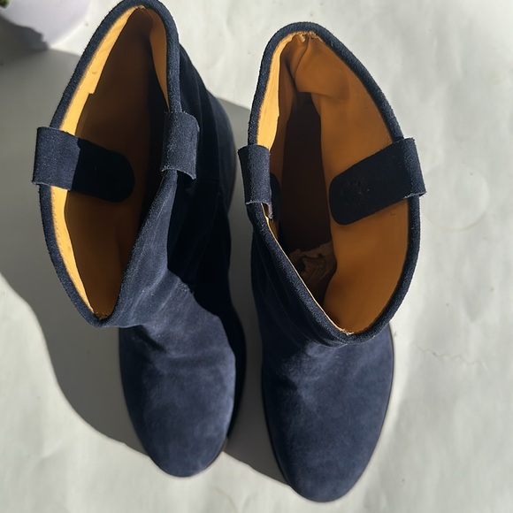 EL CAMPERO Suede Leather Ankle Boots in Navy Blue-Sz 38-US 8 - Picture 7 of 15